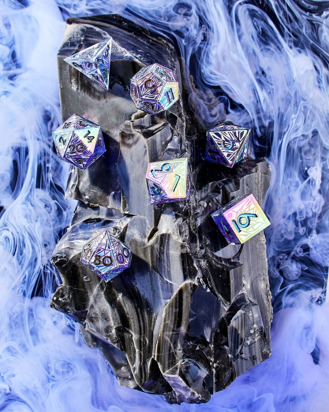 Fragments of a Distant Memory 7-Piece Iconic Dice Set - Dispel Dice - Premium DnD Dice & Accessories