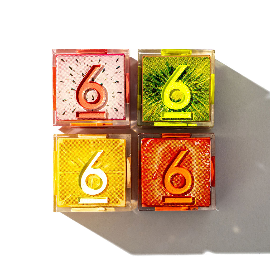 Fruit Slice 4-Piece Iconic D6 Set