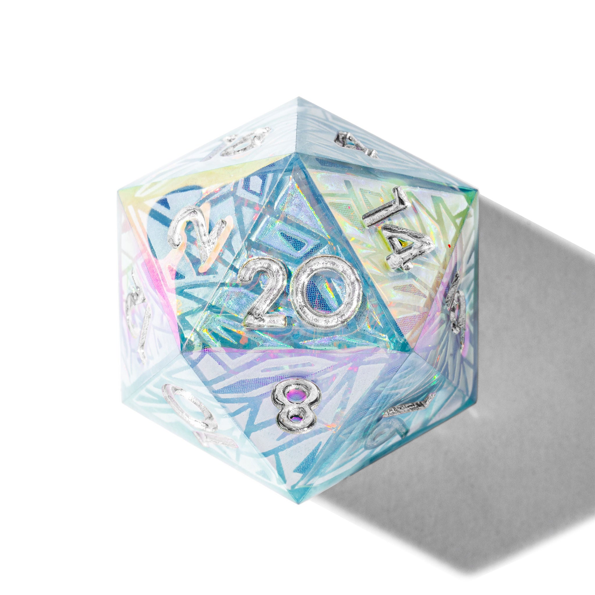 Glacier 7-Piece Iconic Iridescent Dice Set - Dispel Dice - Premium DnD Dice & Accessories # #
