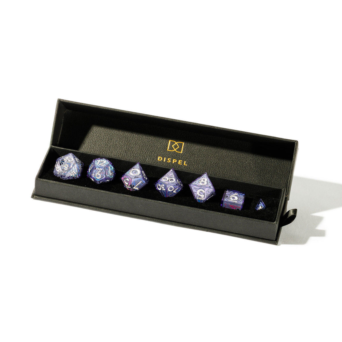 Twilight Portalis 7-Piece Glow In The Dark Iconic Dice Set - Dispel Dice - Premium DnD Dice & Accessories # #