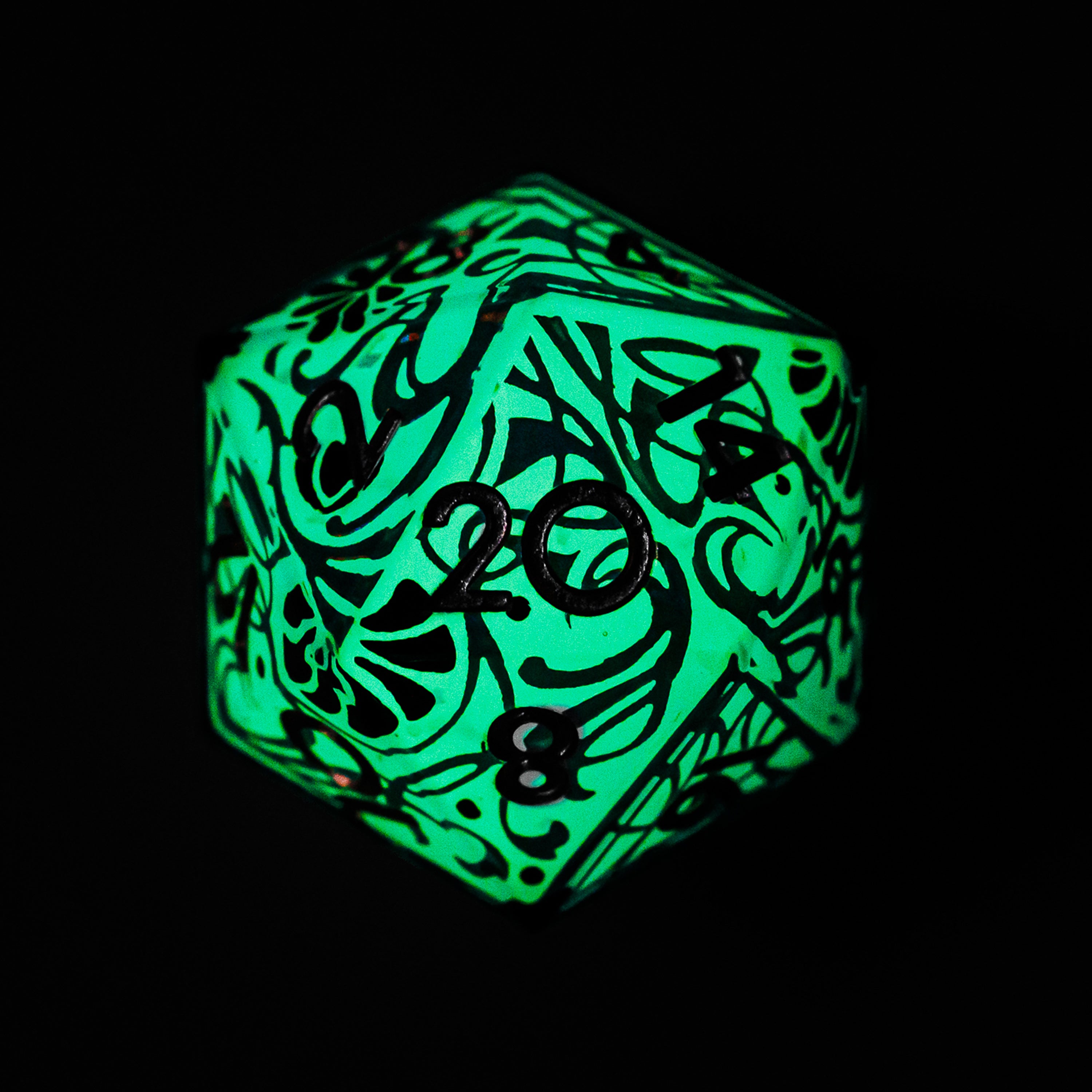 Twilight Portalis 7-Piece Glow In The Dark Iconic Dice Set - Dispel Dice - Premium DnD Dice & Accessories # #