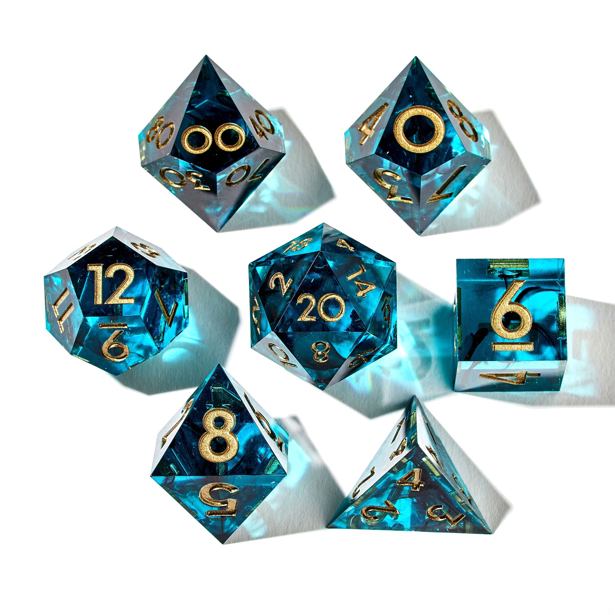 Grace of Gold 7-Piece Polyhedral Dice Set