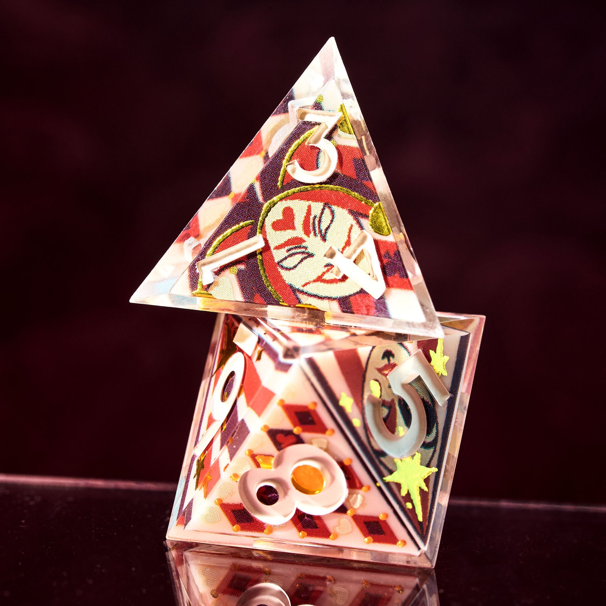 Harlequin 7-Piece Iconic Dice Set