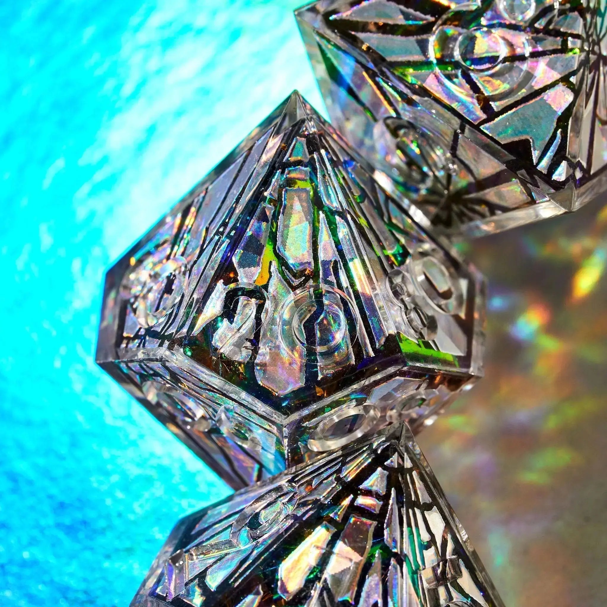 Heart of Glass 7-Piece Iconic Dice Set