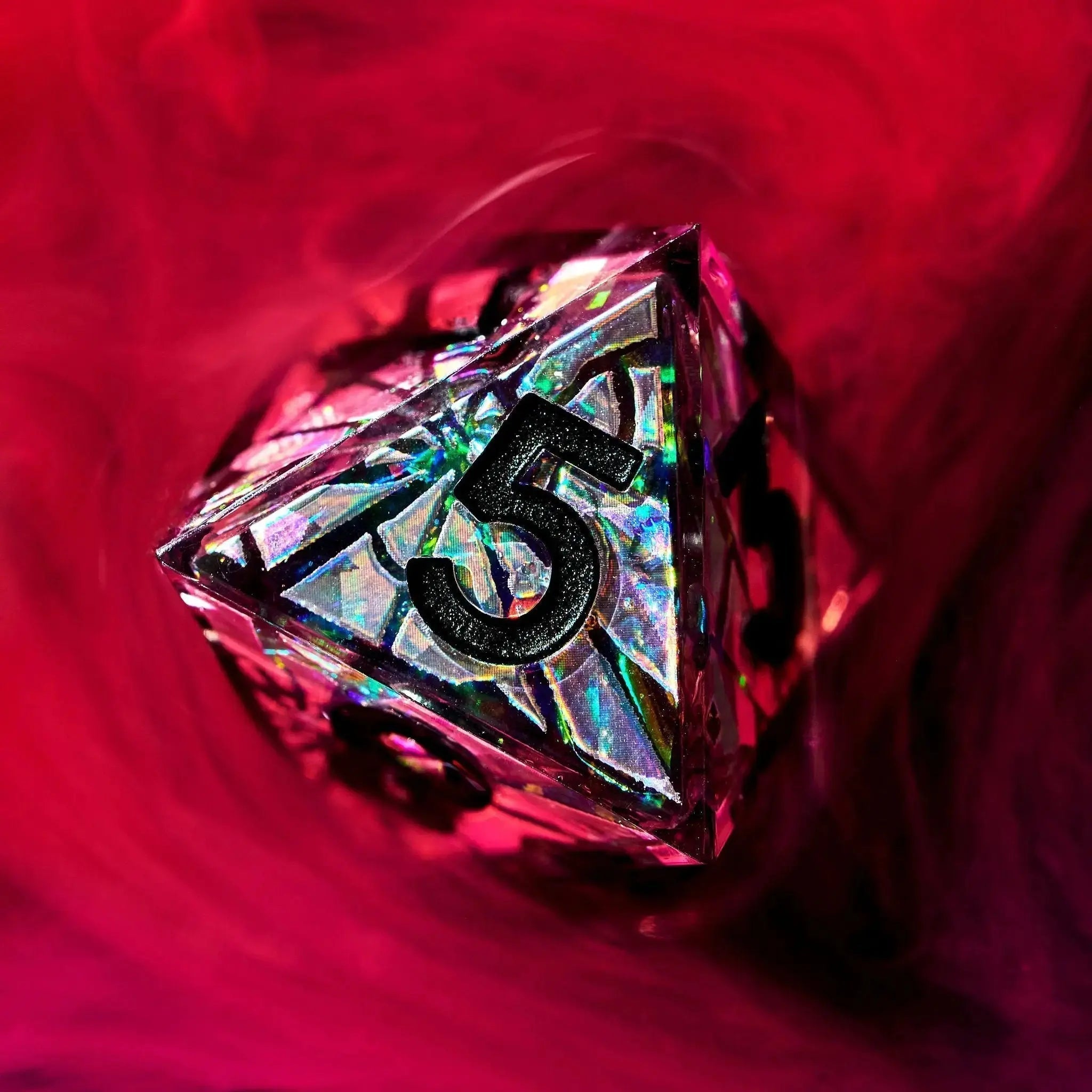 Heart of Glass 7-Piece Iconic Dice Set - Dispel Dice - Premium DnD Dice & Accessories