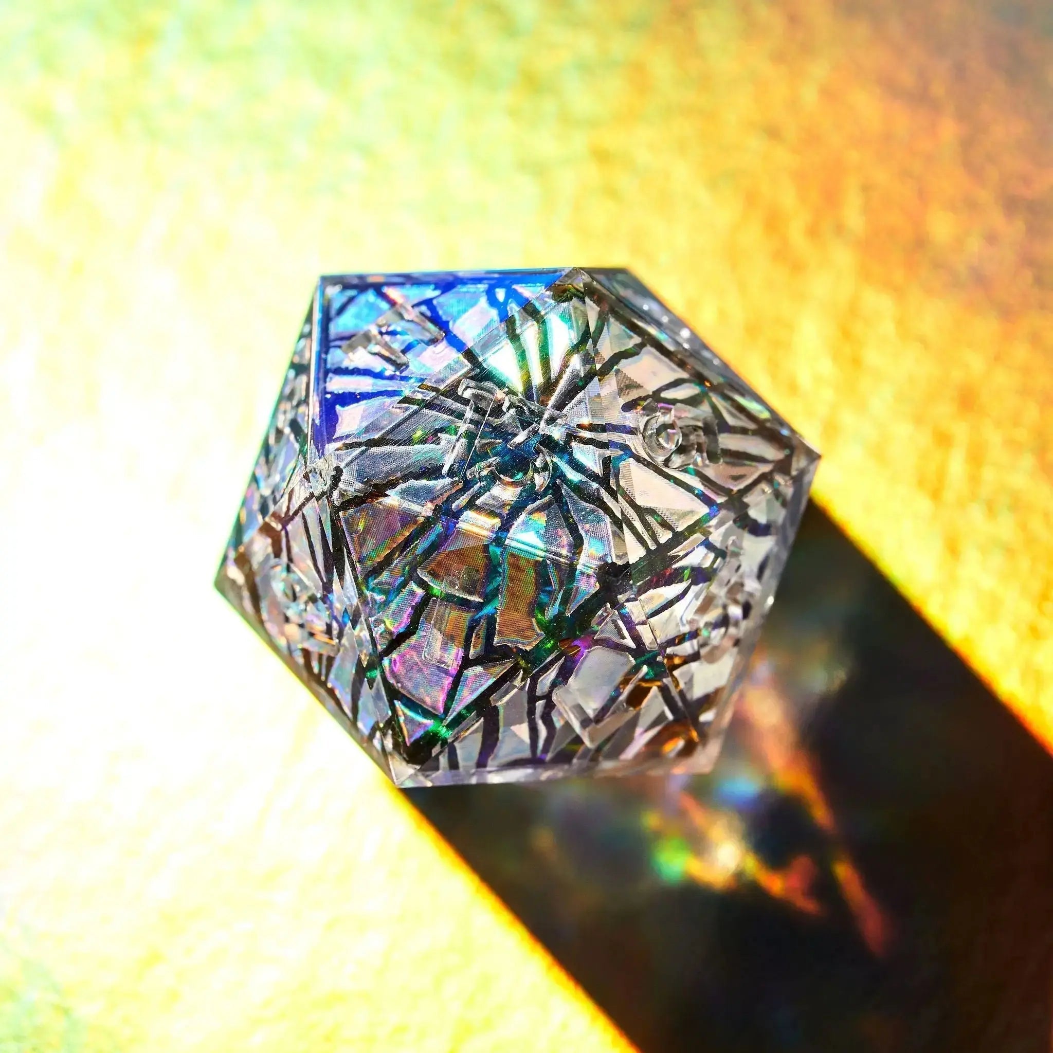 Heart of Glass 7-Piece Iconic Dice Set - Dispel Dice - Premium DnD Dice & Accessories