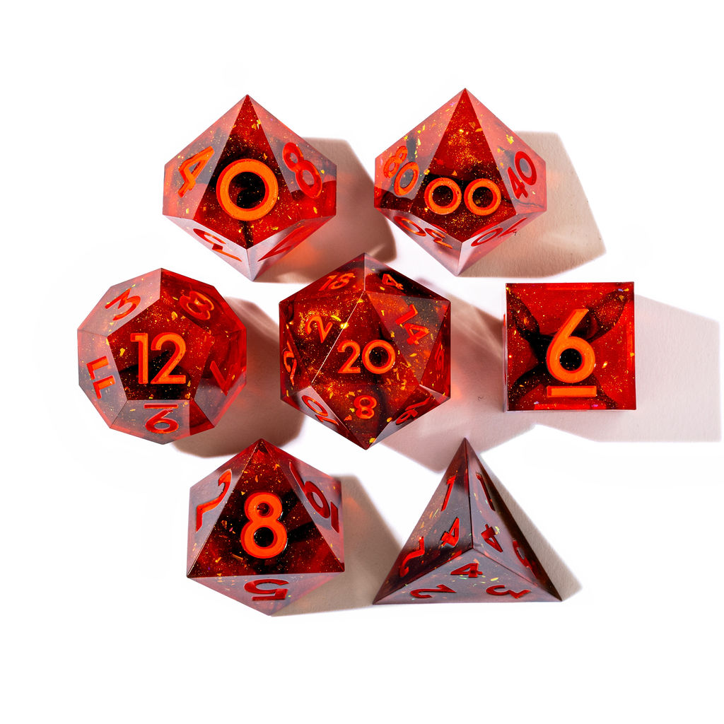 Hot Spot 7-Piece Classic Dice Set