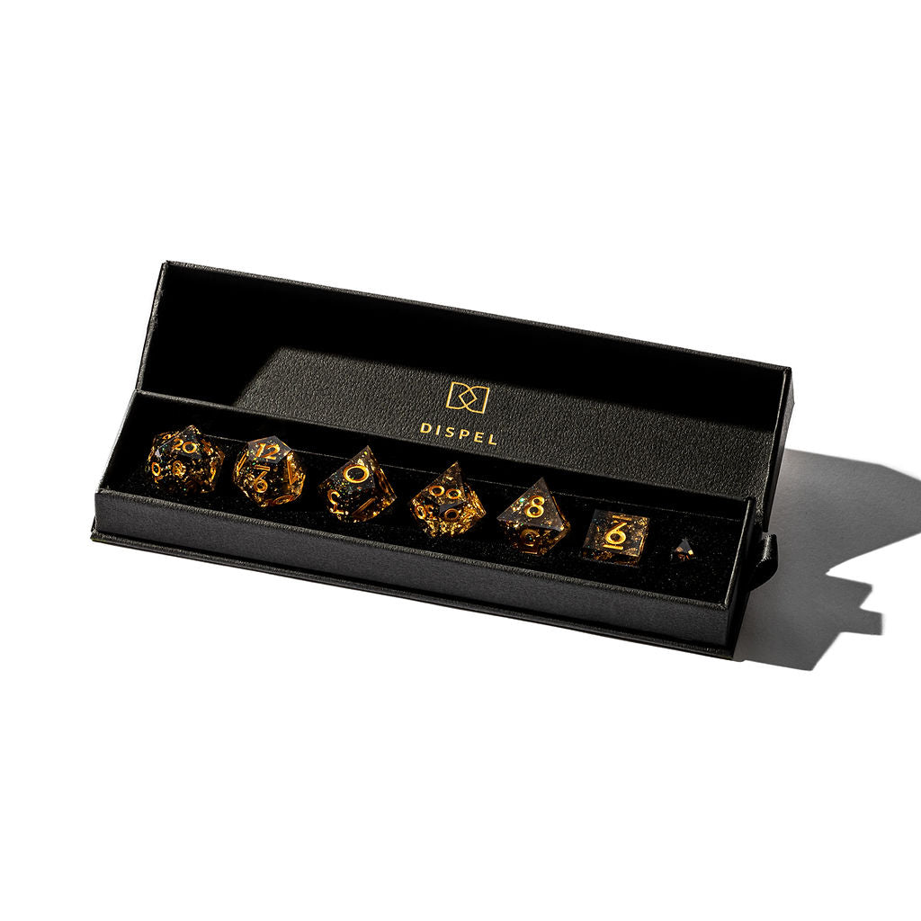 Misty Gray 7-Piece Polyhedral Dice Set - Dispel Dice - Premium DnD Dice & Accessories # #