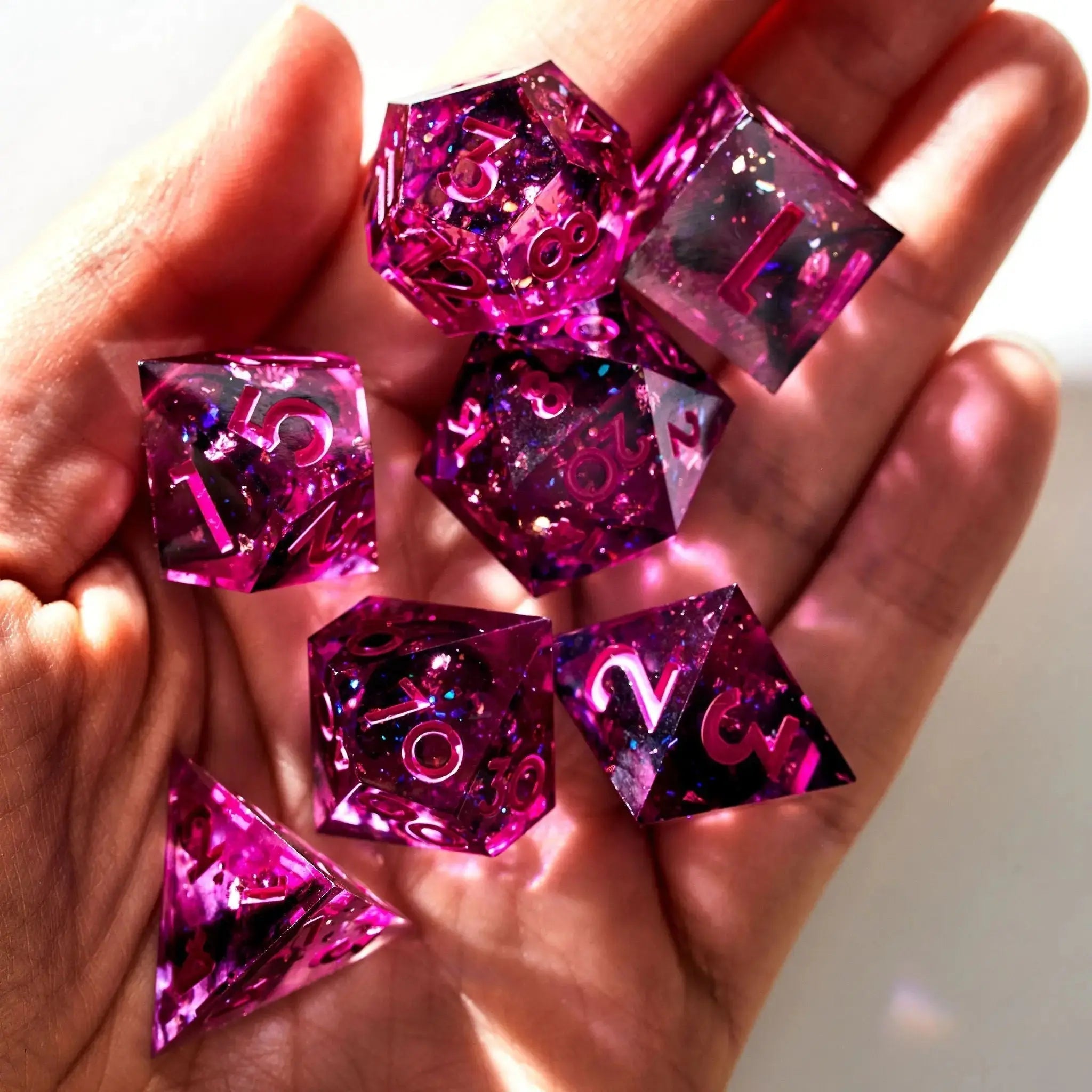 Incubus 7-Piece Polyhedral Dice Set - Dispel Dice - Premium DnD Dice & Accessories