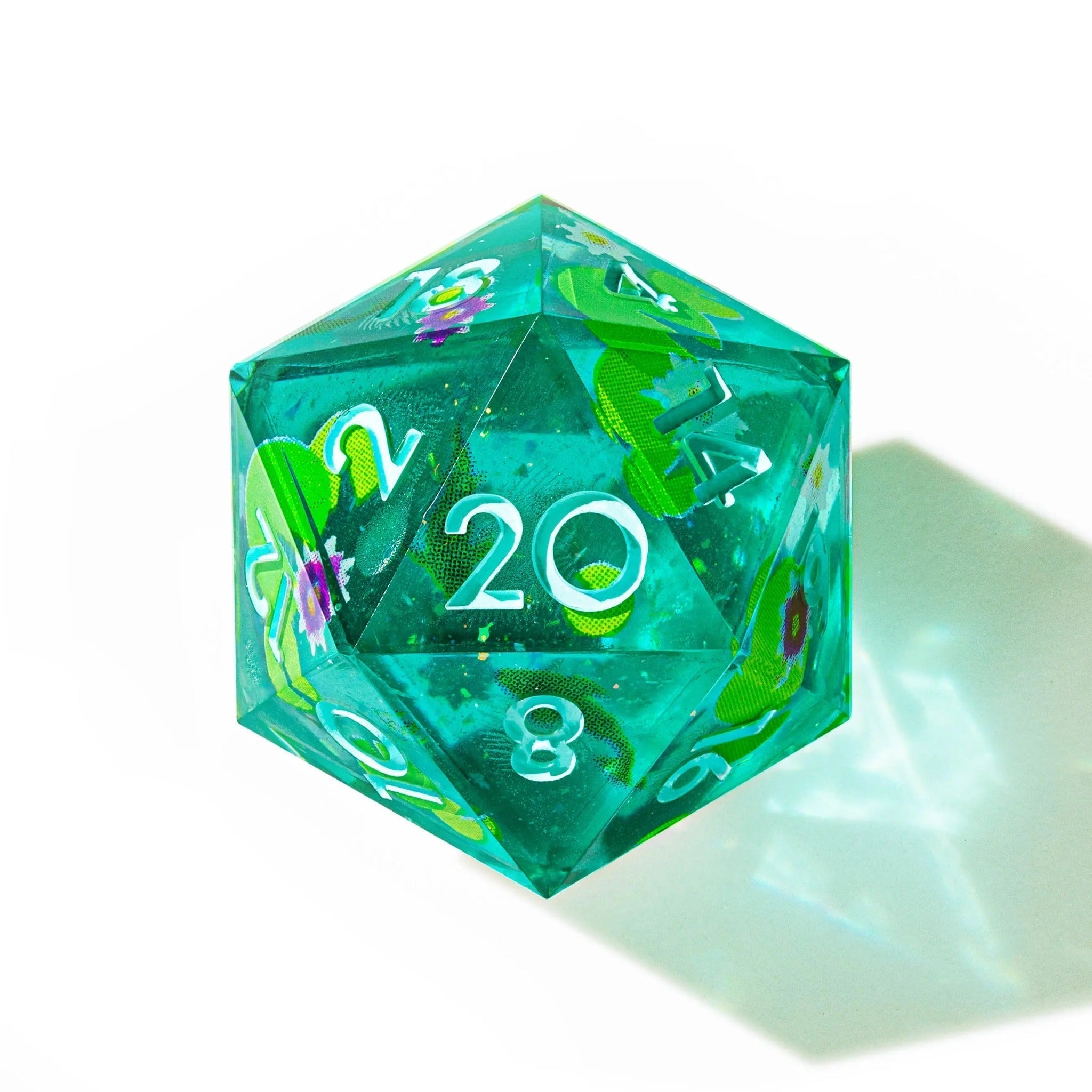 Koi Pond 7-Piece Sharp Edge Polyhedral Dice Set - Dispel Dice - Premium DnD Dice & Accessories