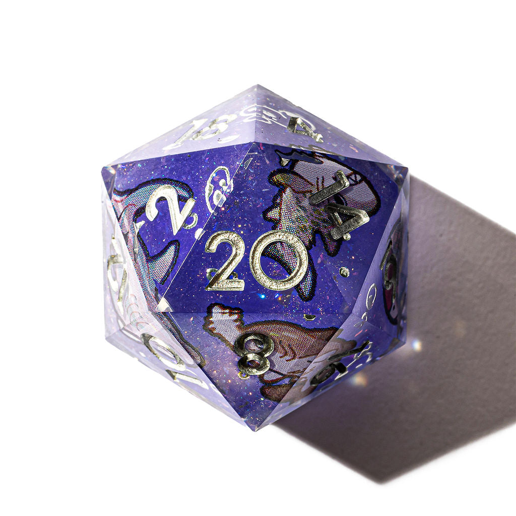 Fat Sharks 7-Piece Iconic Dice Set - Dispel Dice - Premium DnD Dice & Accessories # #