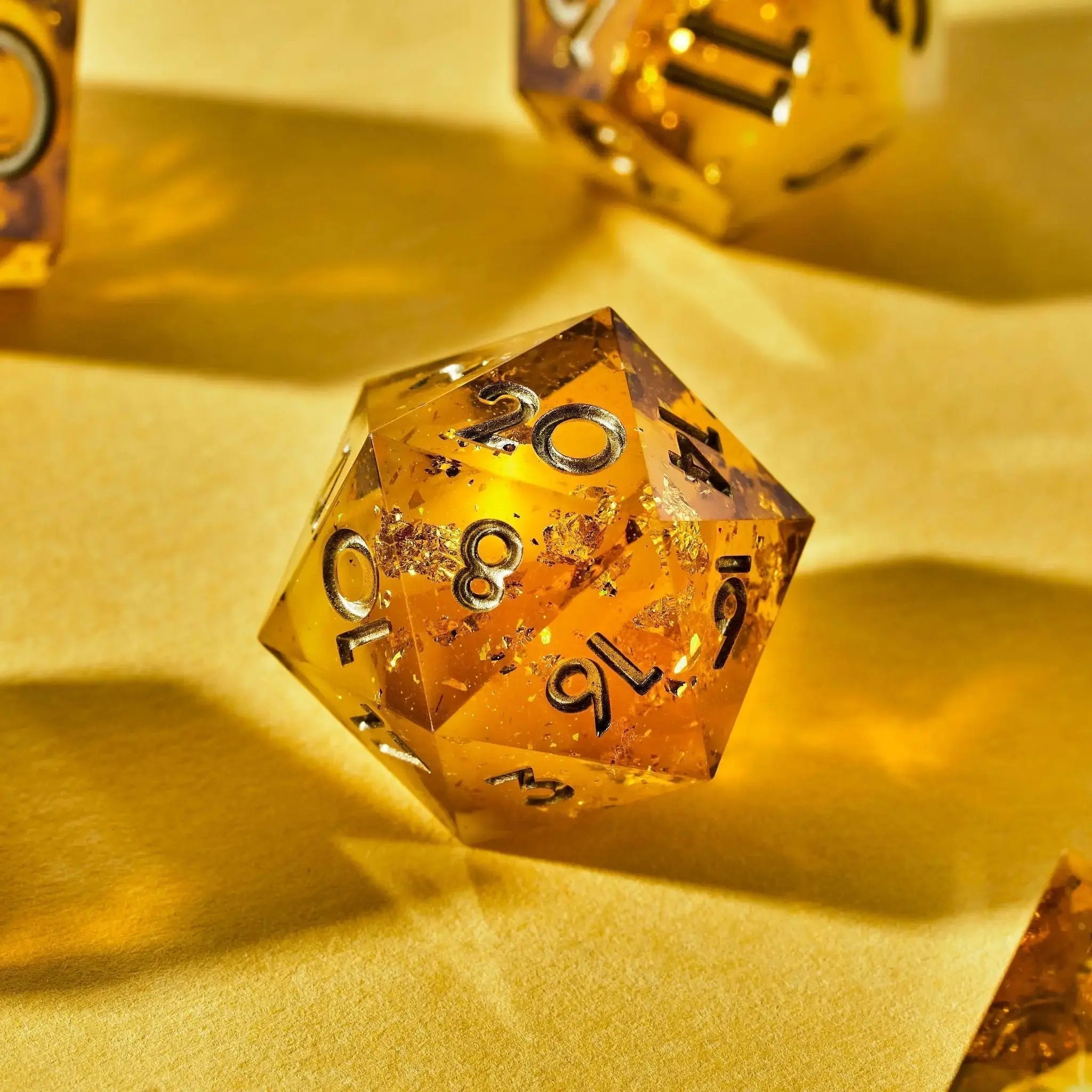 Lemon Meringue 7-Piece Polyhedral Dice Set - Dispel Dice - Premium DnD Dice & Accessories