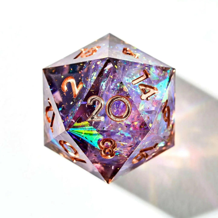Lilac Song 7-Piece Polyhedral Dice Set - Dispel Dice - Premium DnD Dice & Accessories