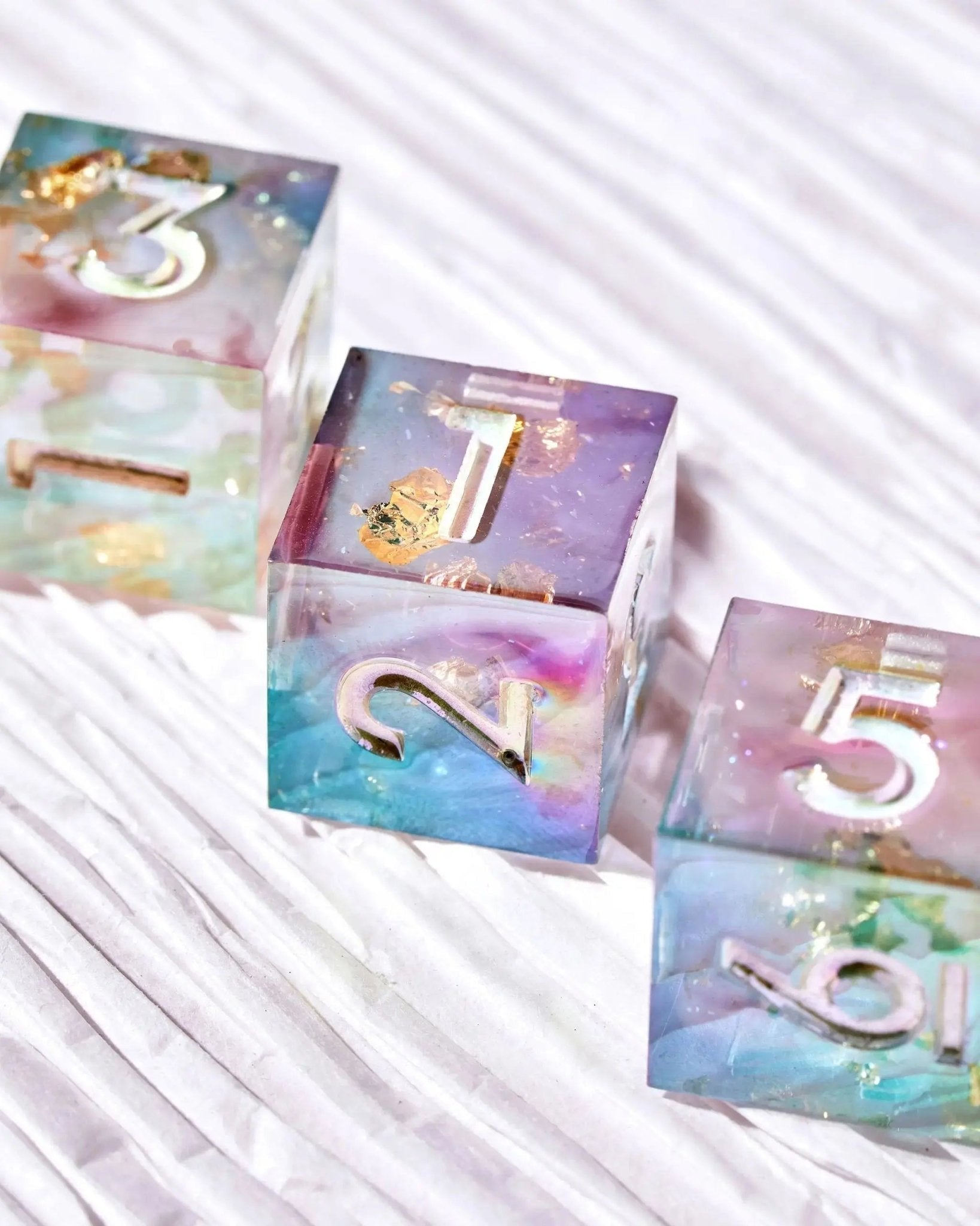 Love Potion 7-Piece Polyhedral Dice Set - Dispel Dice - Premium DnD Dice & Accessories