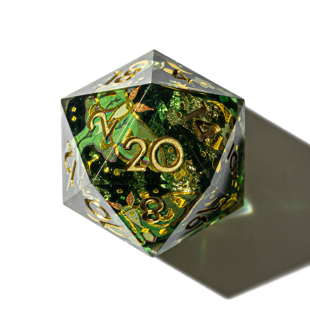 Luna Moth 7-Piece Iconic Dice Set