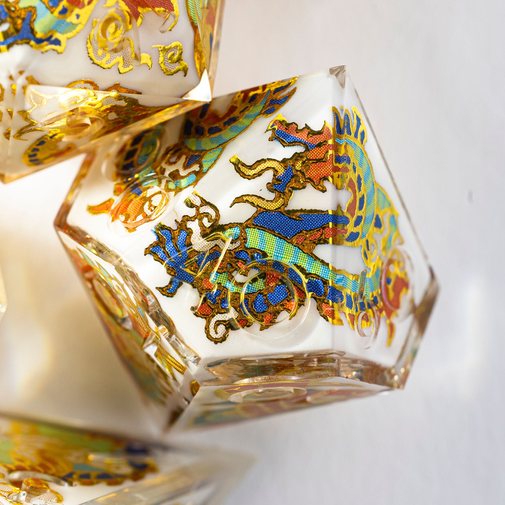 Crouching Phoenix Hidden Dragon 7-Piece Iconic Set - Dispel Dice - Premium DnD Dice & Accessories # #