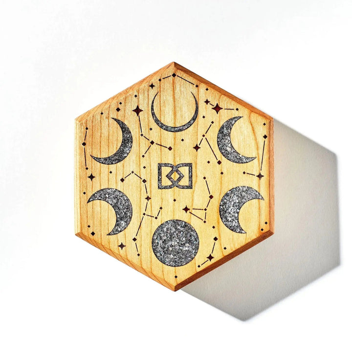 Lunar Tabletop Dice Vault in Cherry by Wyrmwood x Dispel - Dispel Dice - Premium DnD Dice & Accessories