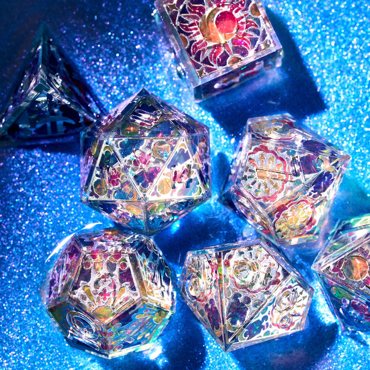 Lunar Cathedral 7-Piece Iconic Dice Set