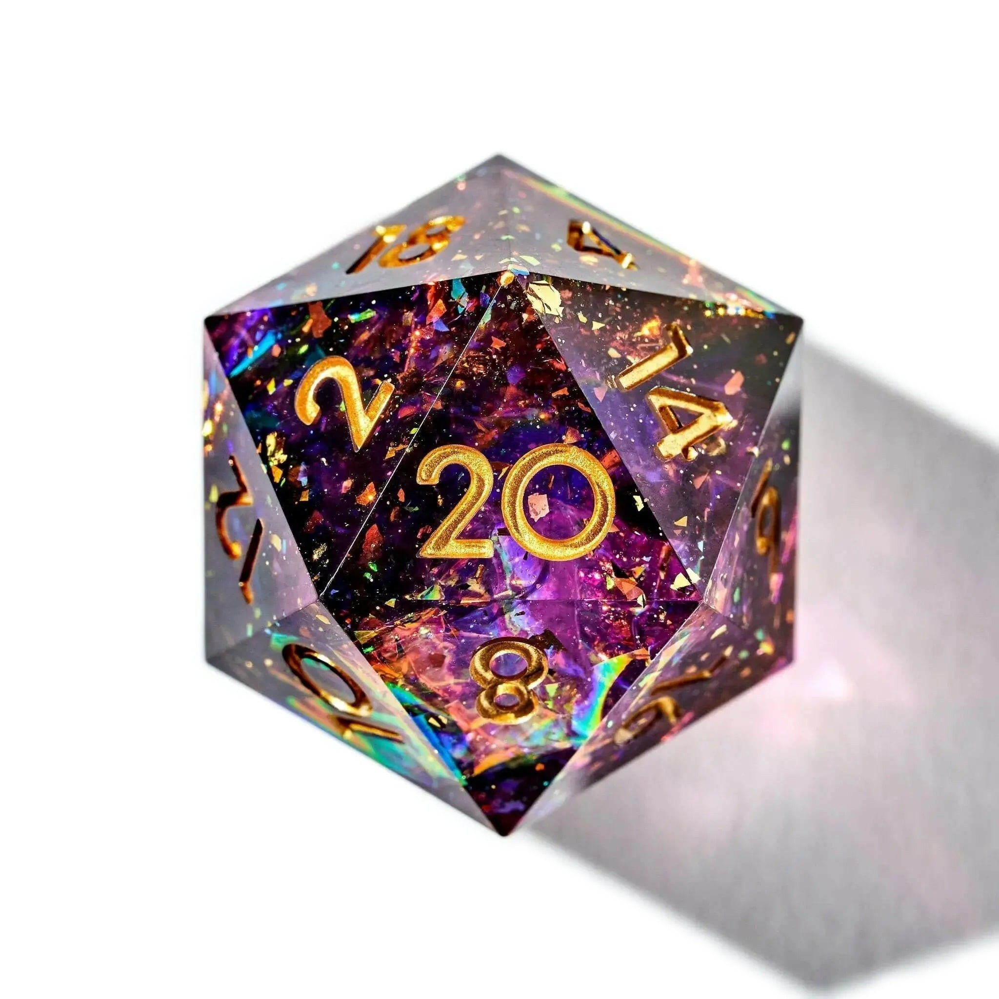 Magenta Inferno 7-Piece Polyhedral Dice Set