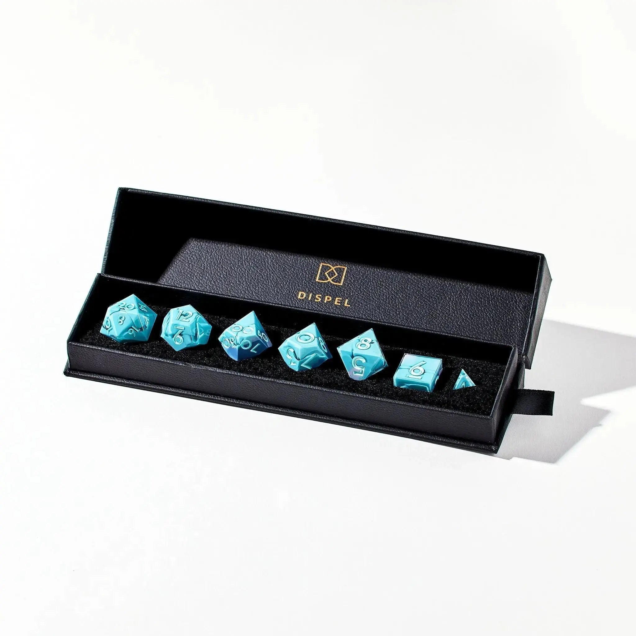 Marble Soda 7-Piece Polyhedral Dice Set - Dispel Dice - Premium DnD Dice & Accessories