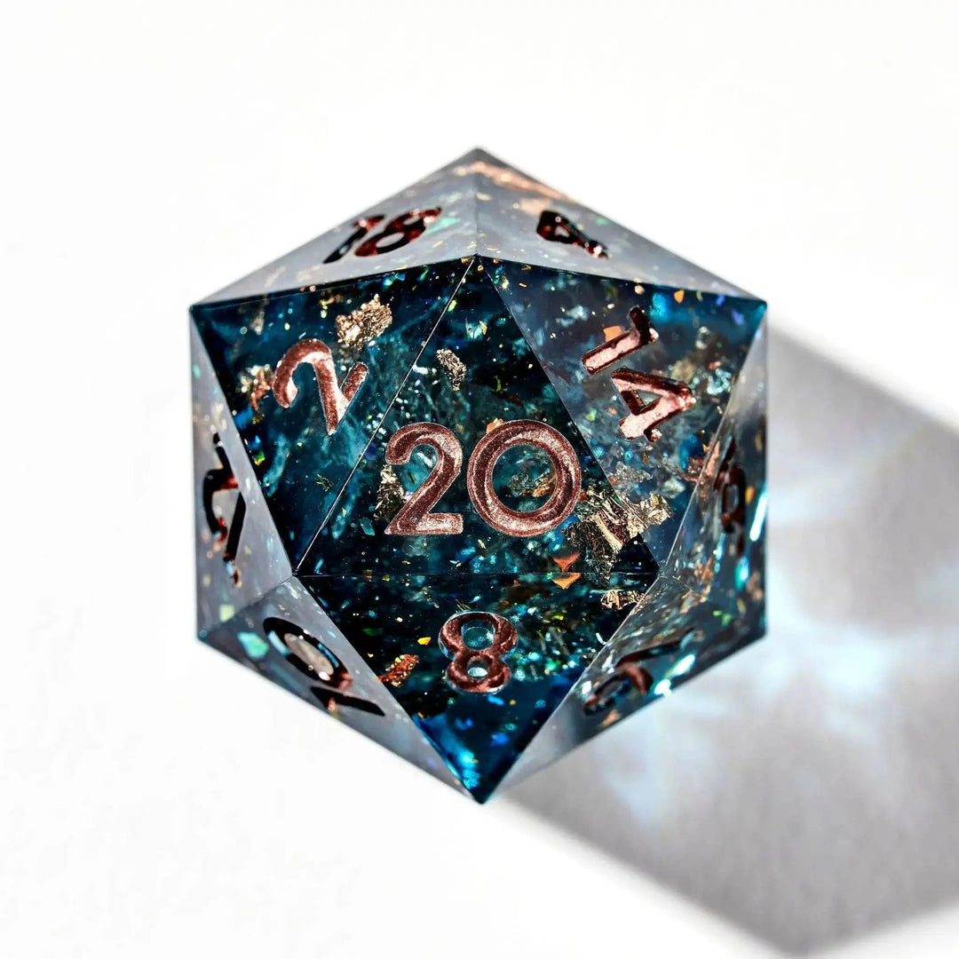 Mariana Trench 7-Piece Polyhedral Dice Set - Dispel Dice - Premium DnD Dice & Accessories