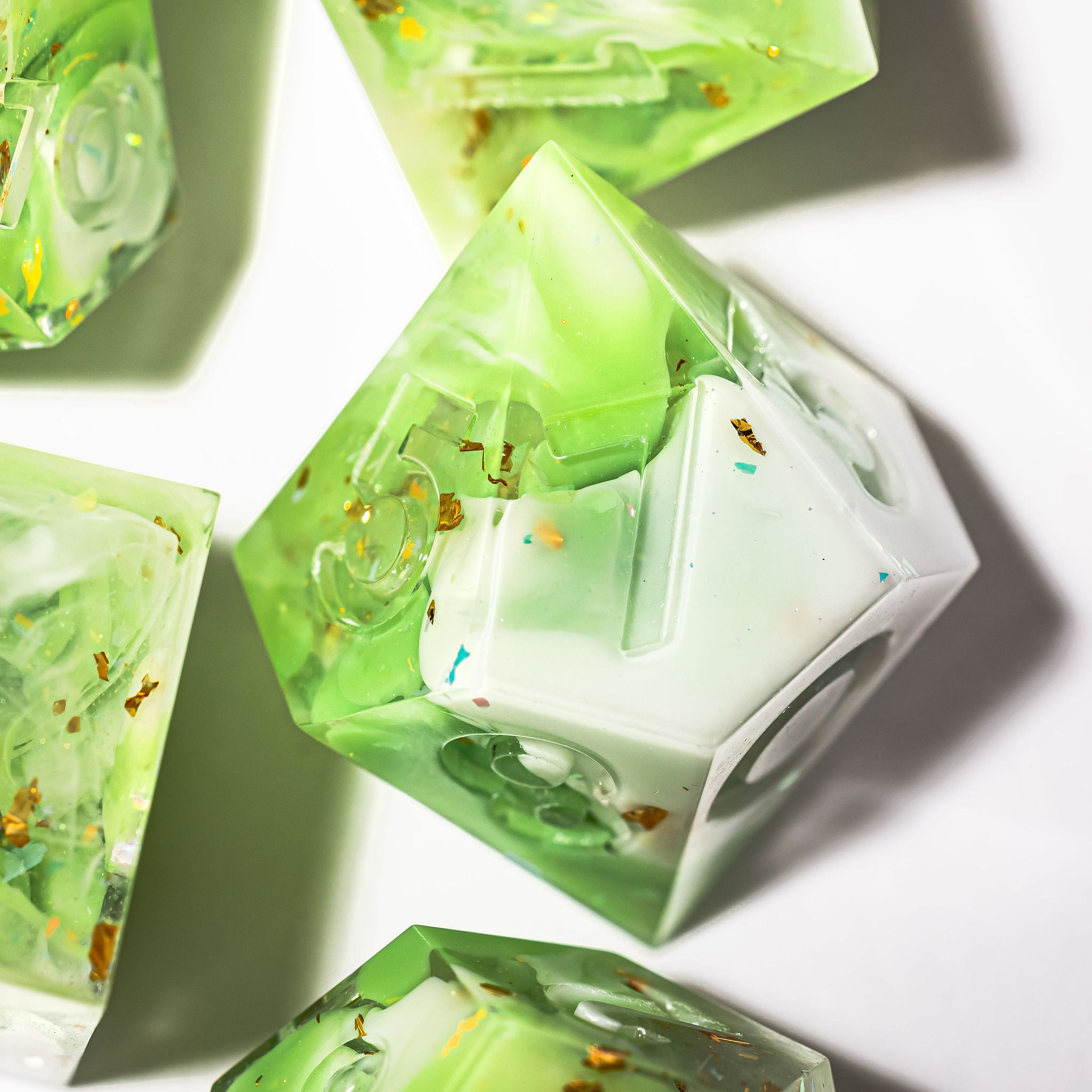 Matcha 7-Piece Polyhedral Set - Dispel Dice - Premium DnD Dice & Accessories # #