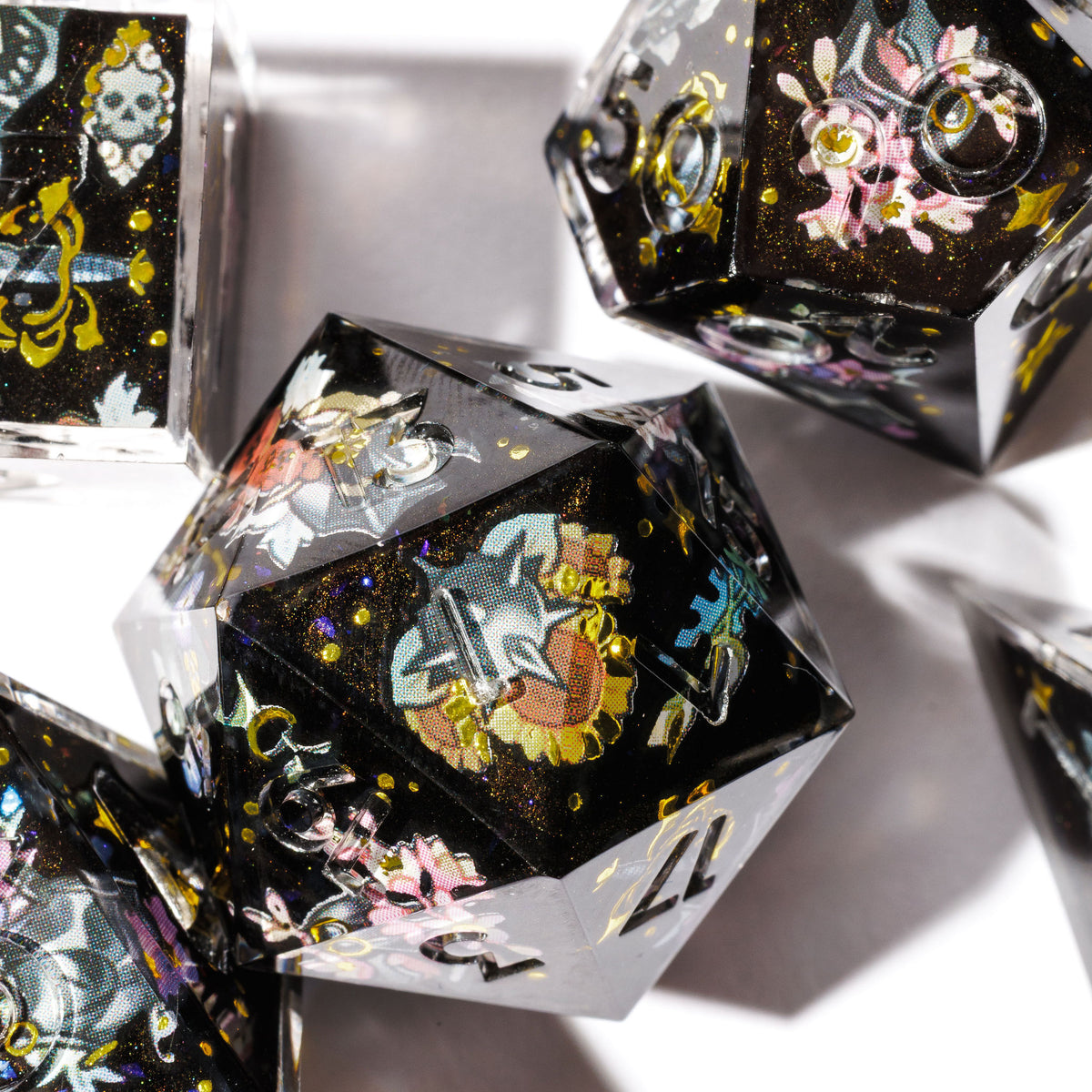 Field of Glory 7-Piece Iconic Dice Set - Dispel Dice - Premium DnD Dice & Accessories # #