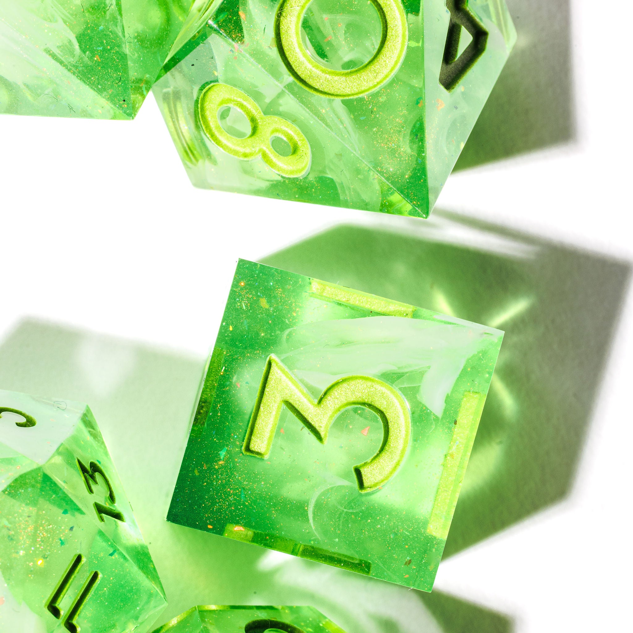 Melon Soda 7-Piece Standard Dice Set - Dispel Dice - Premium DnD Dice & Accessories # #
