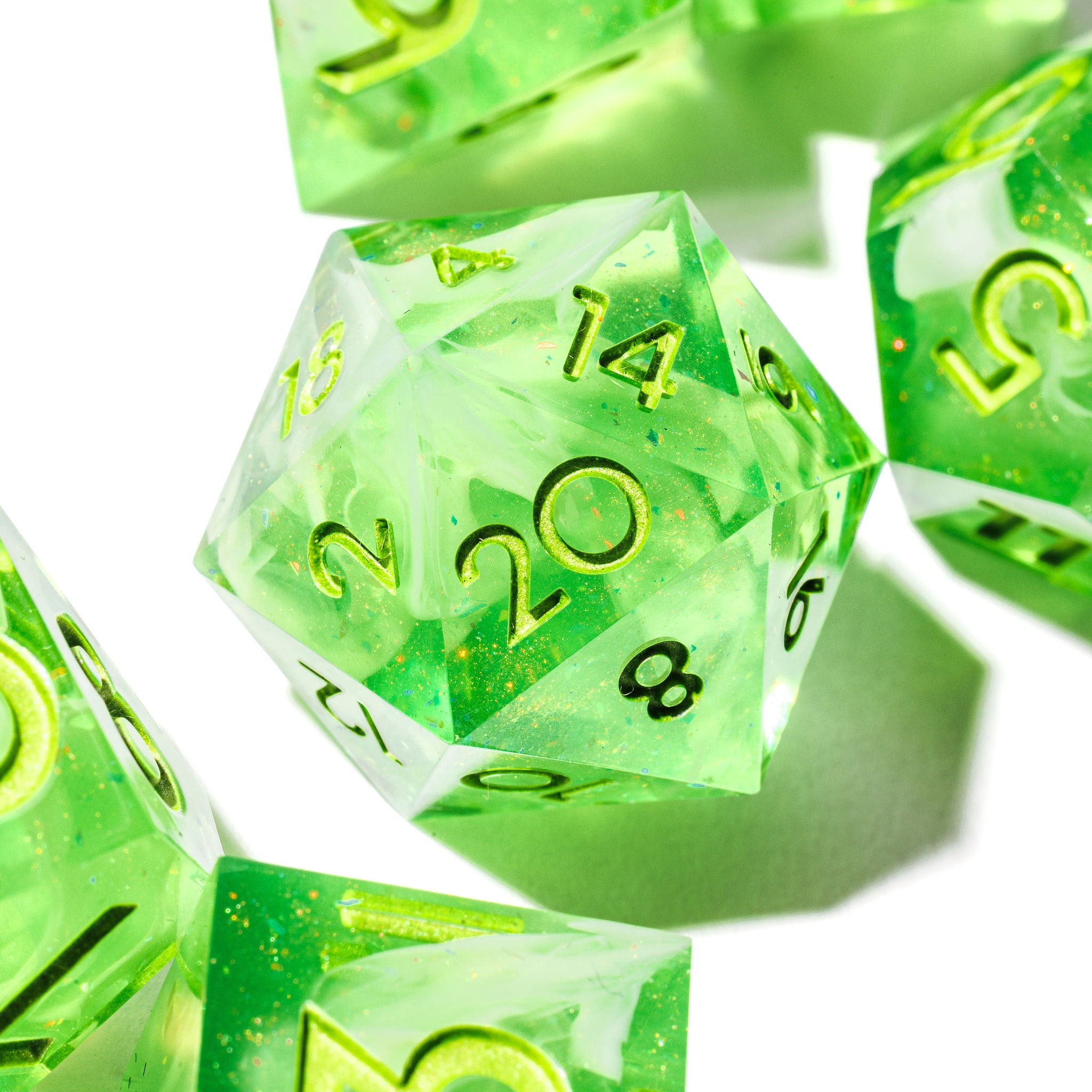 Melon Soda 7-Piece Standard Dice Set - Dispel Dice - Premium DnD Dice & Accessories # #