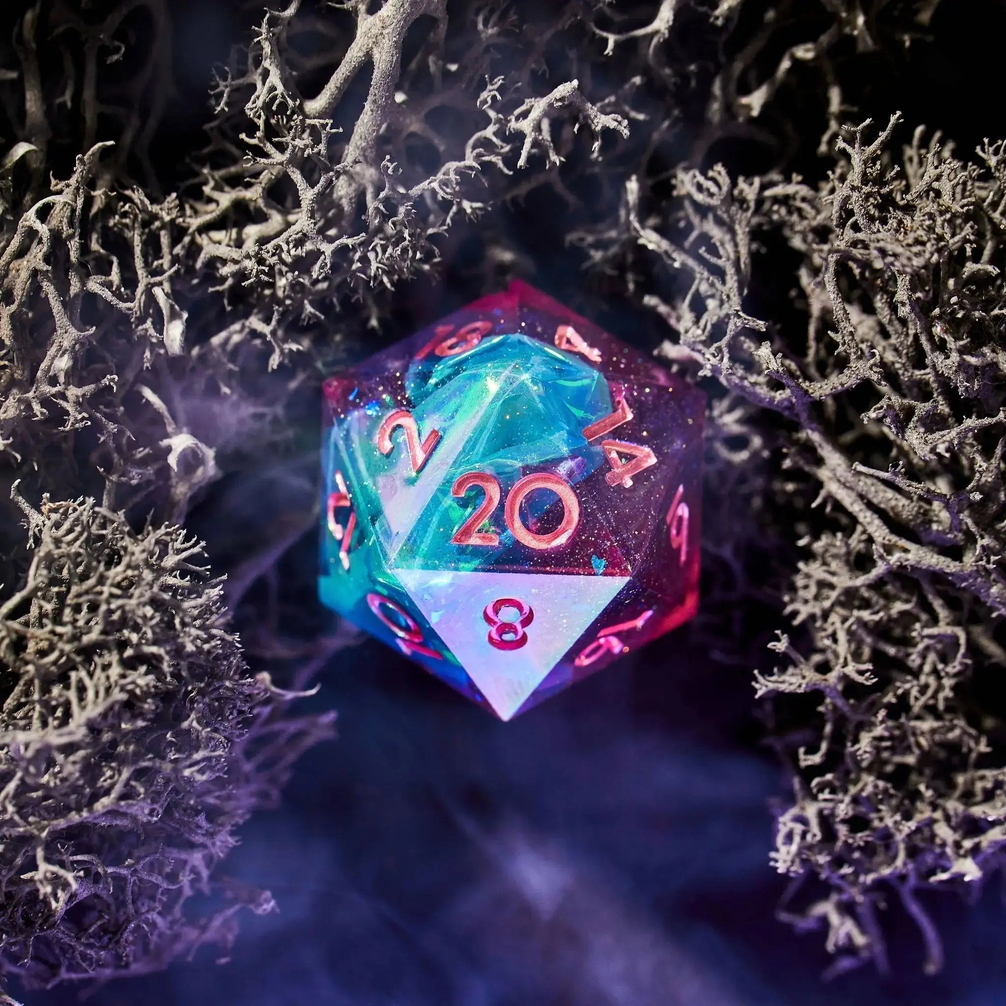 Mermaid's Laughter 7-Piece Iridescent Dice Set - Dispel Dice - Premium DnD Dice & Accessories