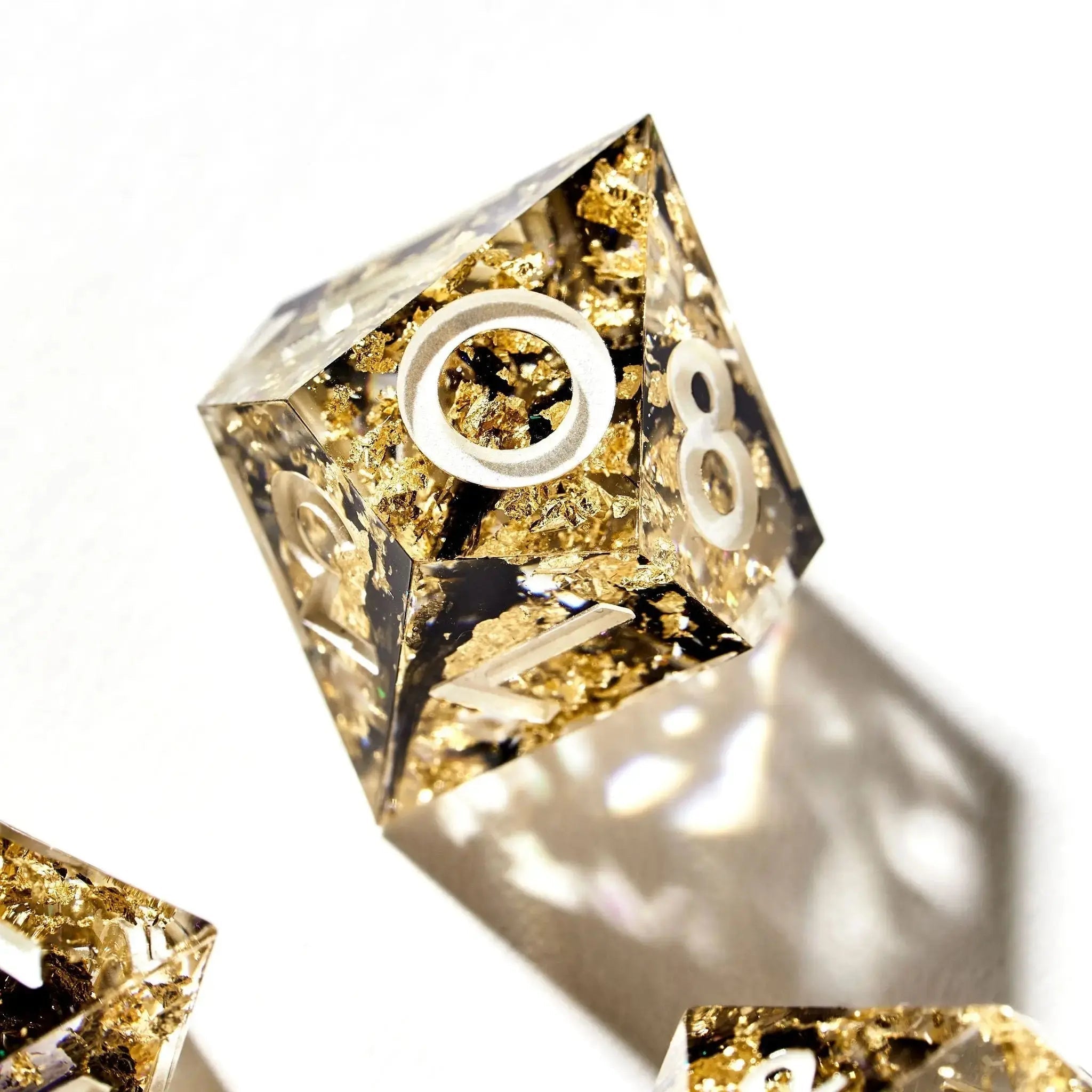 Midas Touch 7-Piece Polyhedral Dice Set - Dispel Dice - Premium DnD Dice & Accessories