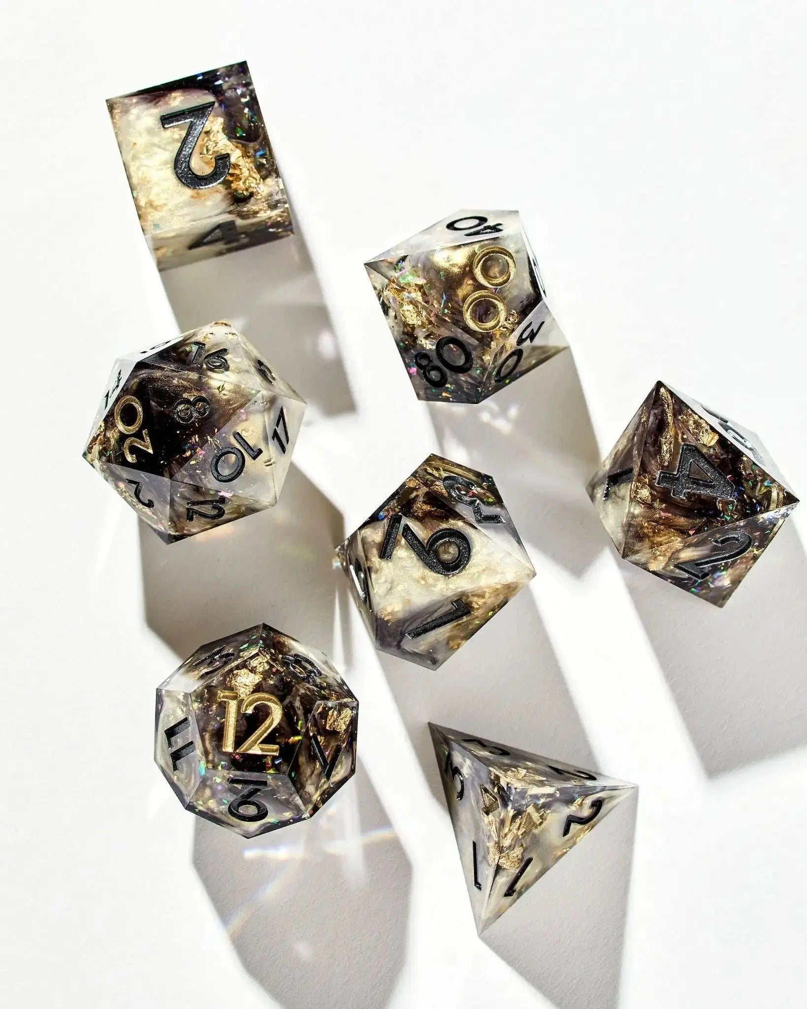 Morningstar 7-Piece Polyhedral Dice Set - Dispel Dice - Premium DnD Dice & Accessories