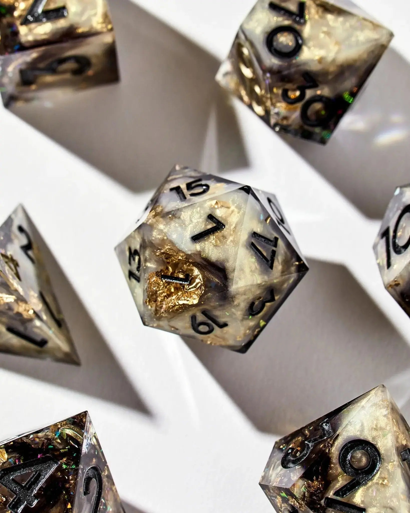 Morningstar 7-Piece Polyhedral Dice Set - Dispel Dice - Premium DnD Dice & Accessories