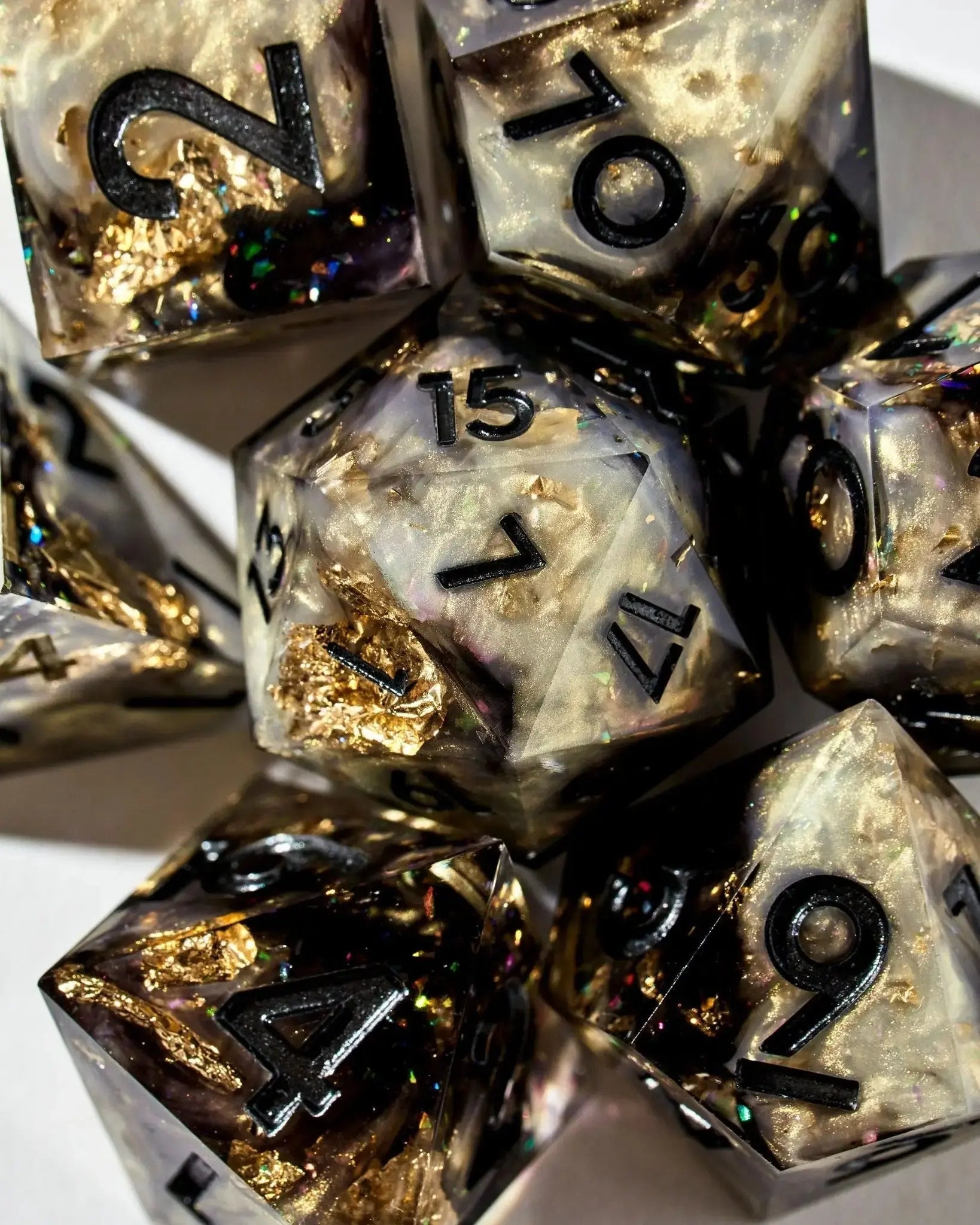 Morningstar 7-Piece Polyhedral Dice Set - Dispel Dice - Premium DnD Dice & Accessories