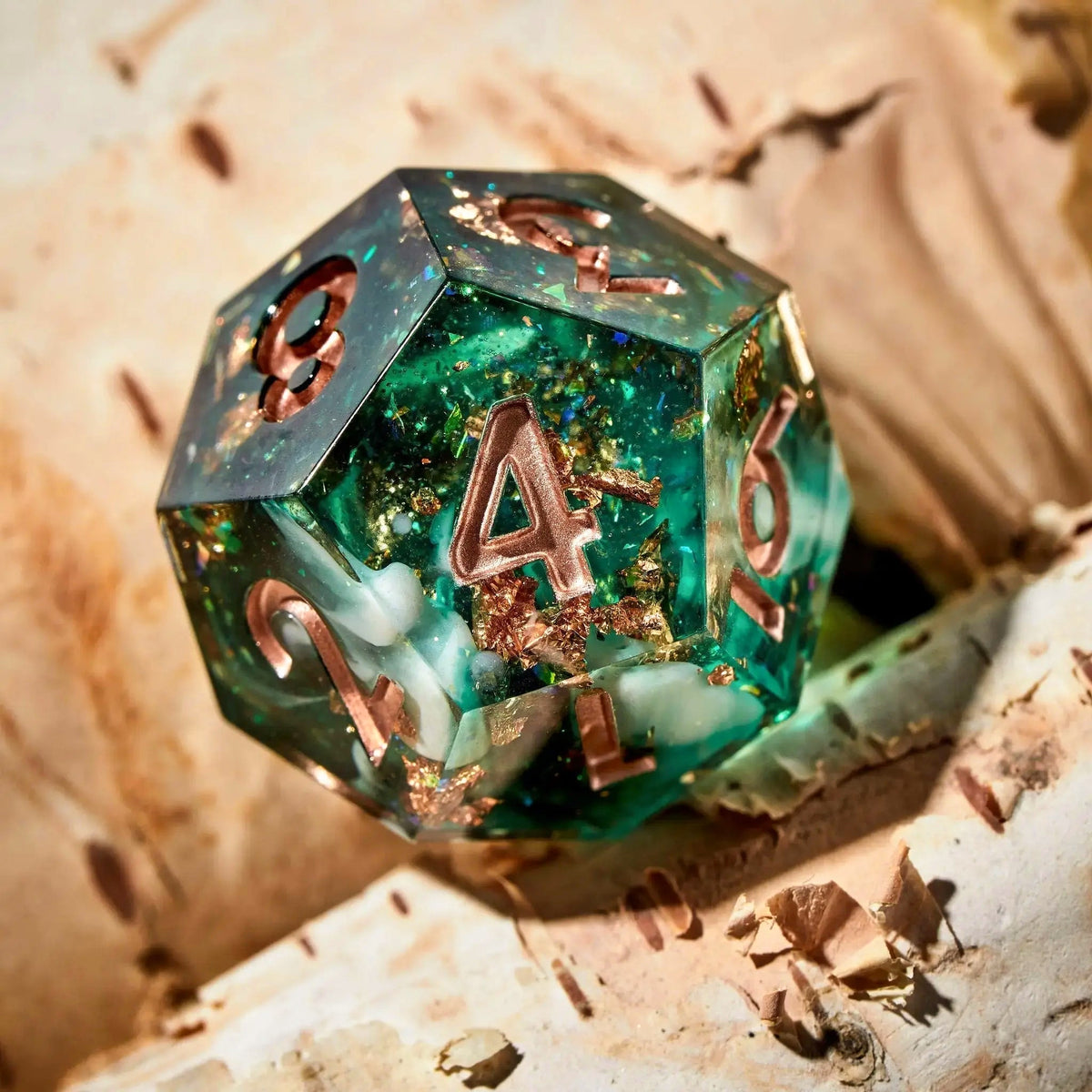 Mossy Glade 7-Piece Polyhedral Dice Set - Dispel Dice - Premium DnD Dice & Accessories # #