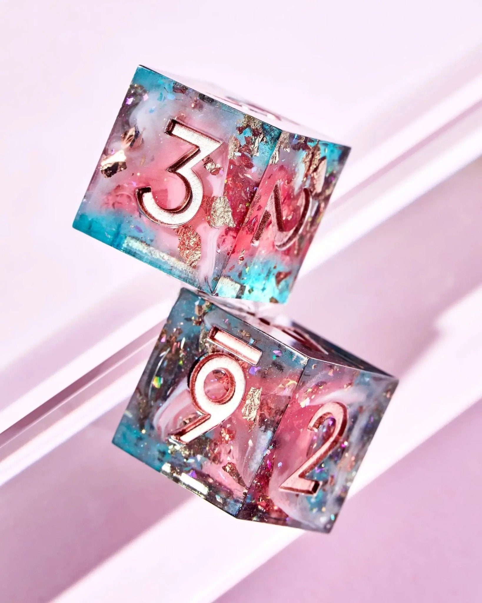 Nova Blossom 7-Piece Polyhedral Dice Set - Dispel Dice - Premium DnD Dice & Accessories