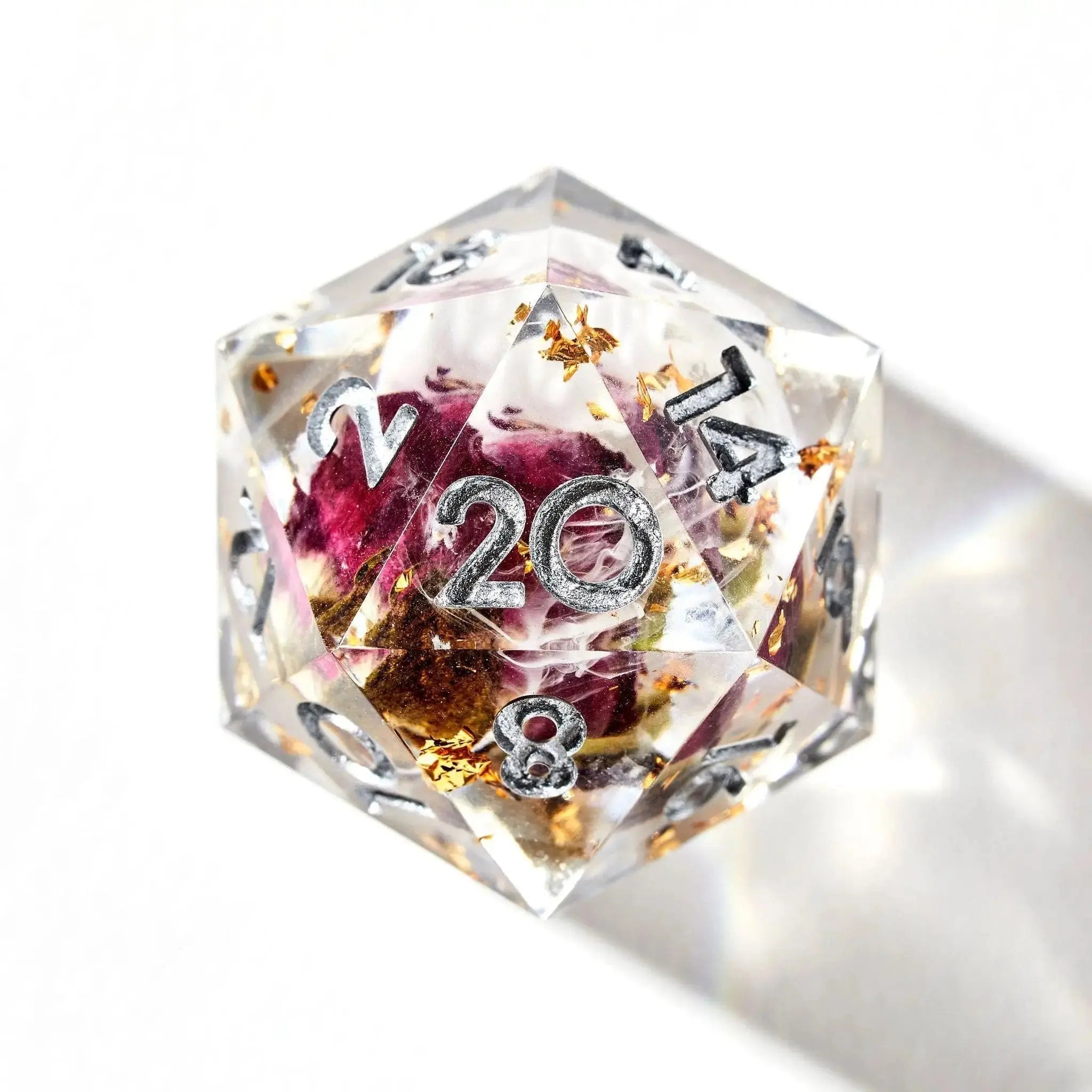 Petal Storm 7-Piece Polyhedral Dice Set - Dispel Dice - Premium DnD Dice & Accessories