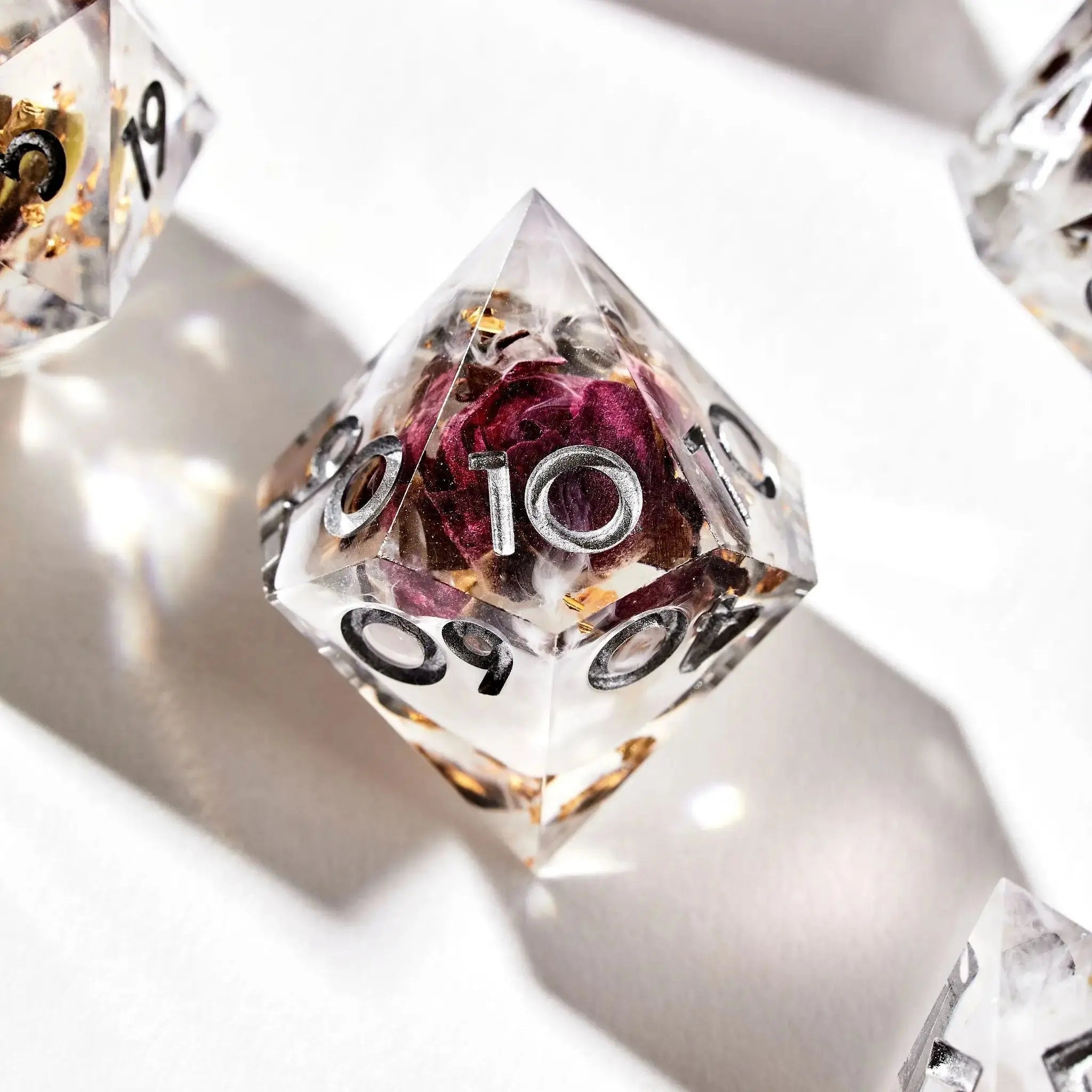 Petal Storm 7-Piece Polyhedral Dice Set - Dispel Dice - Premium DnD Dice & Accessories