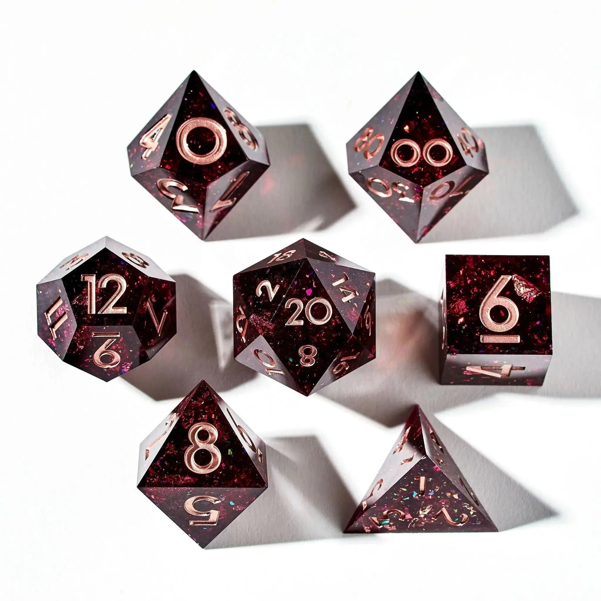 Poisoned Chalice 7-Piece Polyhedral Dice Set - Dispel Dice - Premium DnD Dice & Accessories