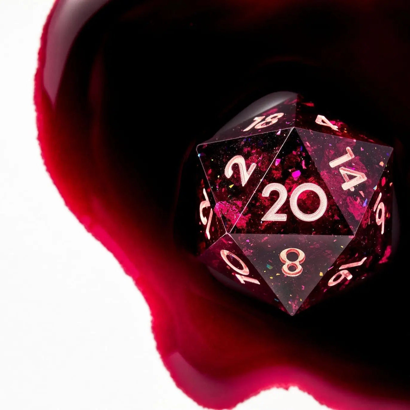 Poisoned Chalice 7-Piece Polyhedral Dice Set - Dispel Dice - Premium DnD Dice & Accessories