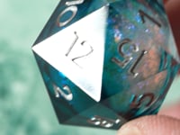 Frozen Heart Liquid Core 7-Piece Dice Set