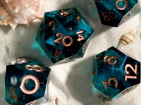 Seashore 7-Piece Polyhedral Dice Set