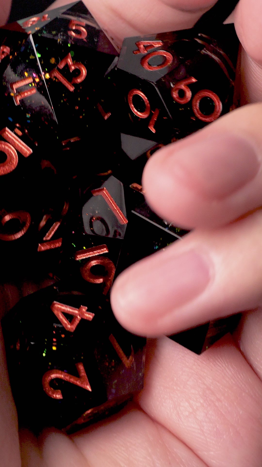 Midnight Dance 7-pc. Liquid Core DnD Dice Set | Dispel - Premium