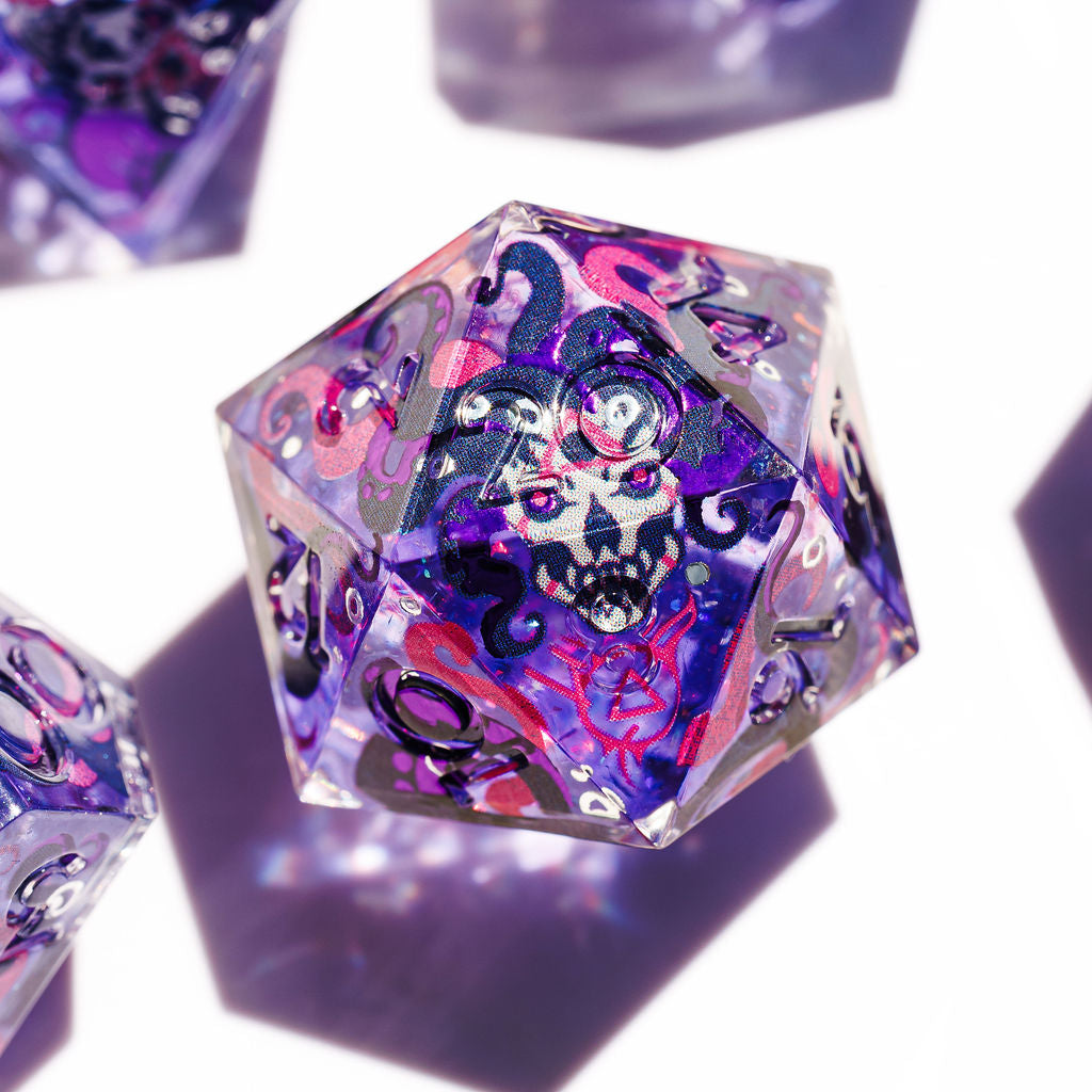 Quest's End x Dispel Dice "Revenant Rattle Bones" 7-Piece Iconic Dice Set