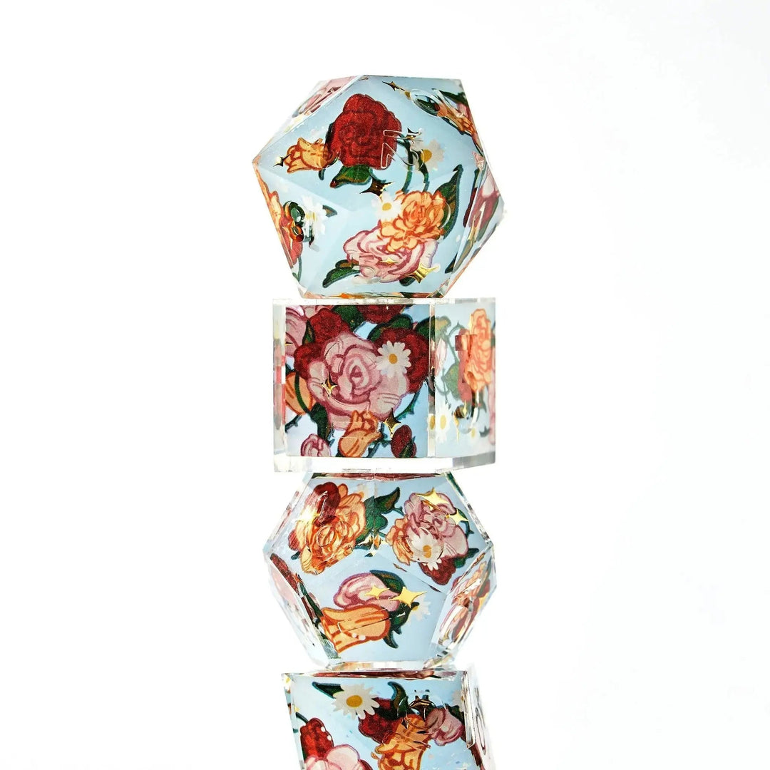 Rosamund's Blend 7-Piece Iconic Dice Set - Dispel Dice - Premium DnD Dice & Accessories