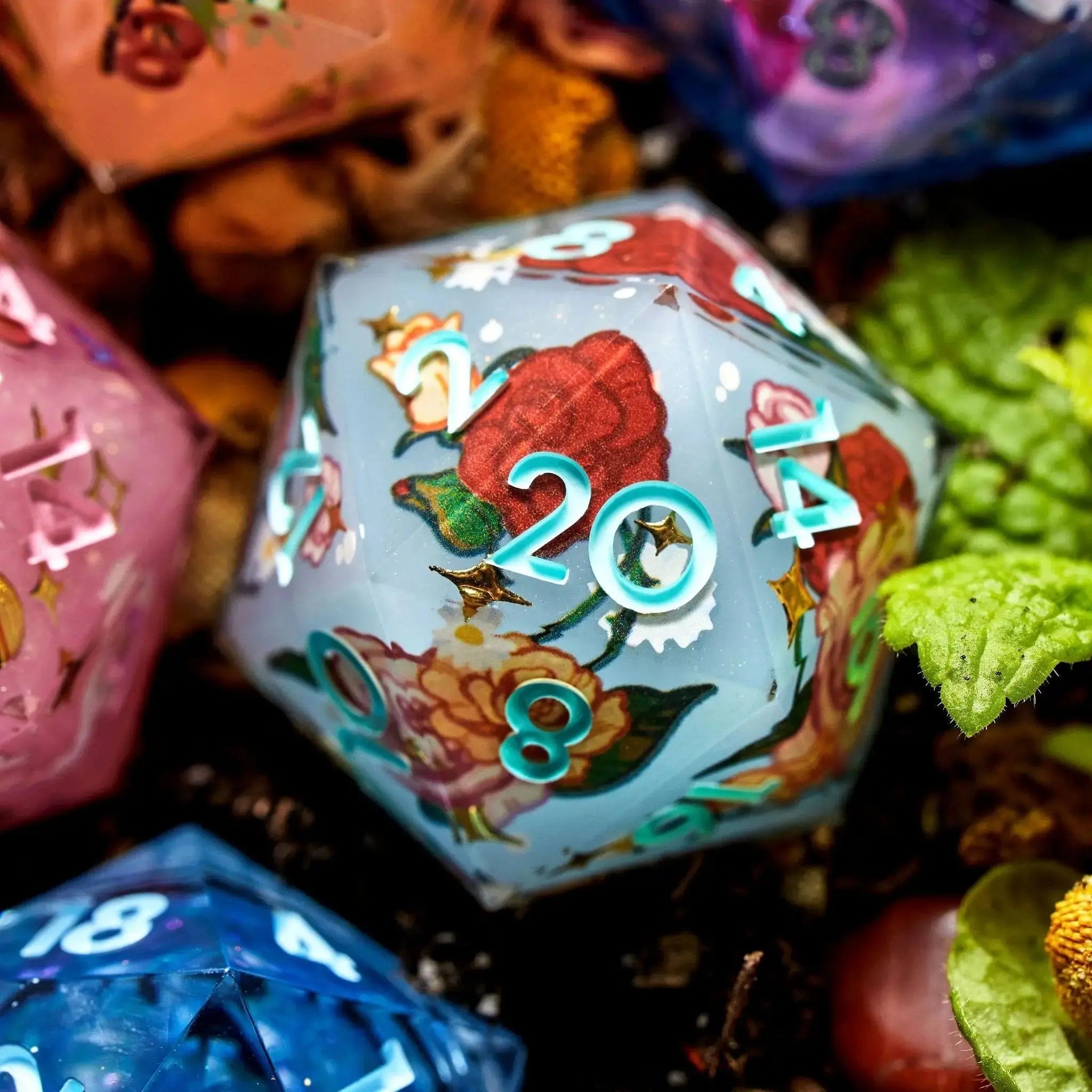 Rosamund's Blend 7-Piece Iconic Dice Set - Dispel Dice - Premium DnD Dice & Accessories