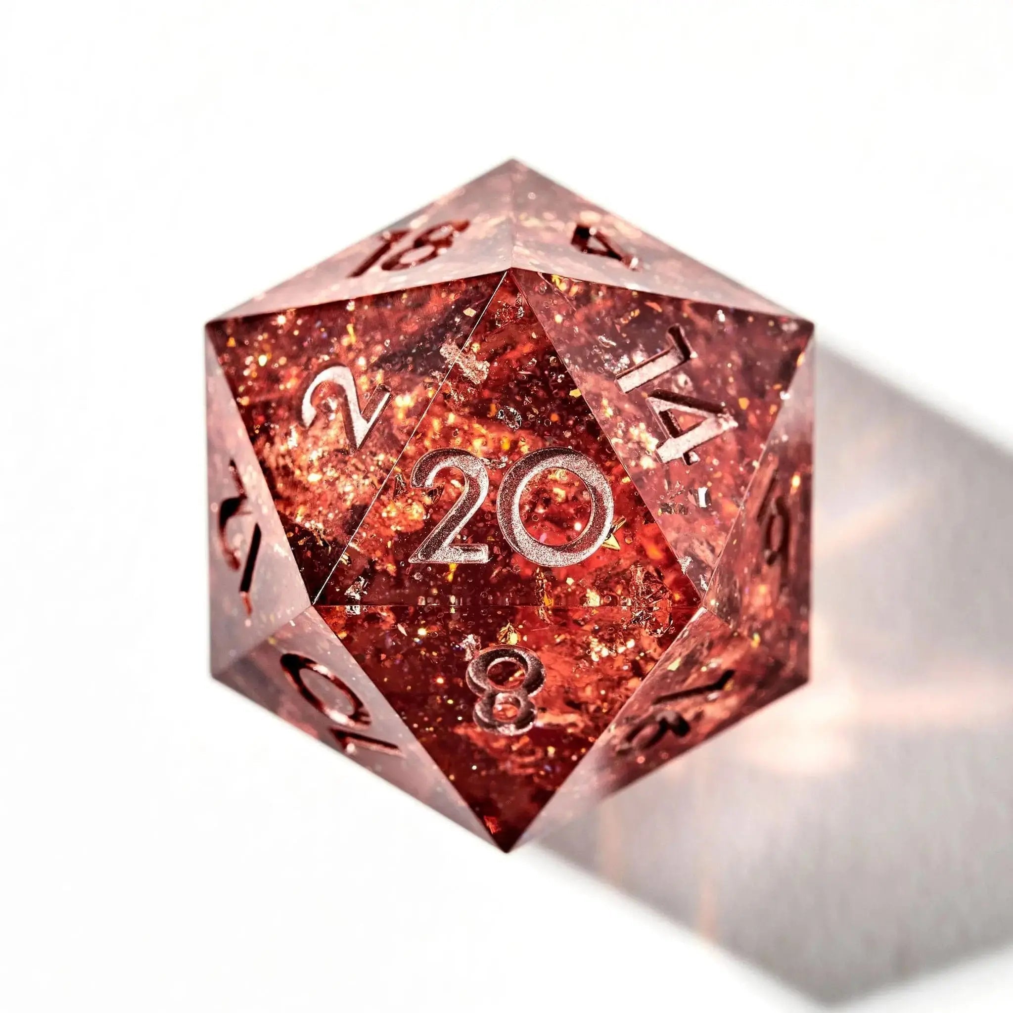 Rose Gold 7-Piece Polyhedral Dice Set - Dispel Dice - Premium DnD Dice & Accessories