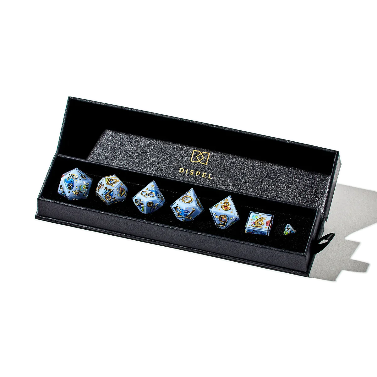 Round Birds 7-Piece Iconic Dice Set - Dispel Dice - Premium DnD Dice & Accessories # #