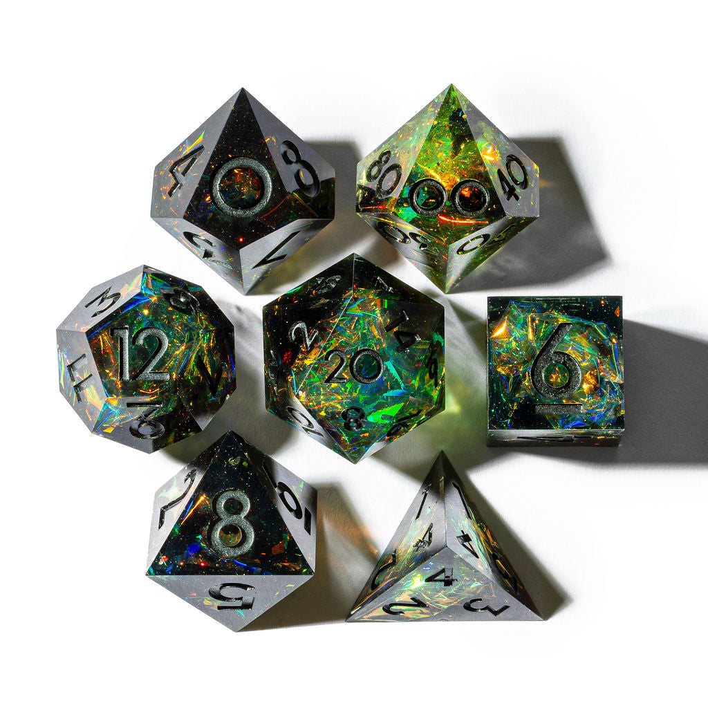 Eldritch Fire 7-Piece Polyhedral Dice Set