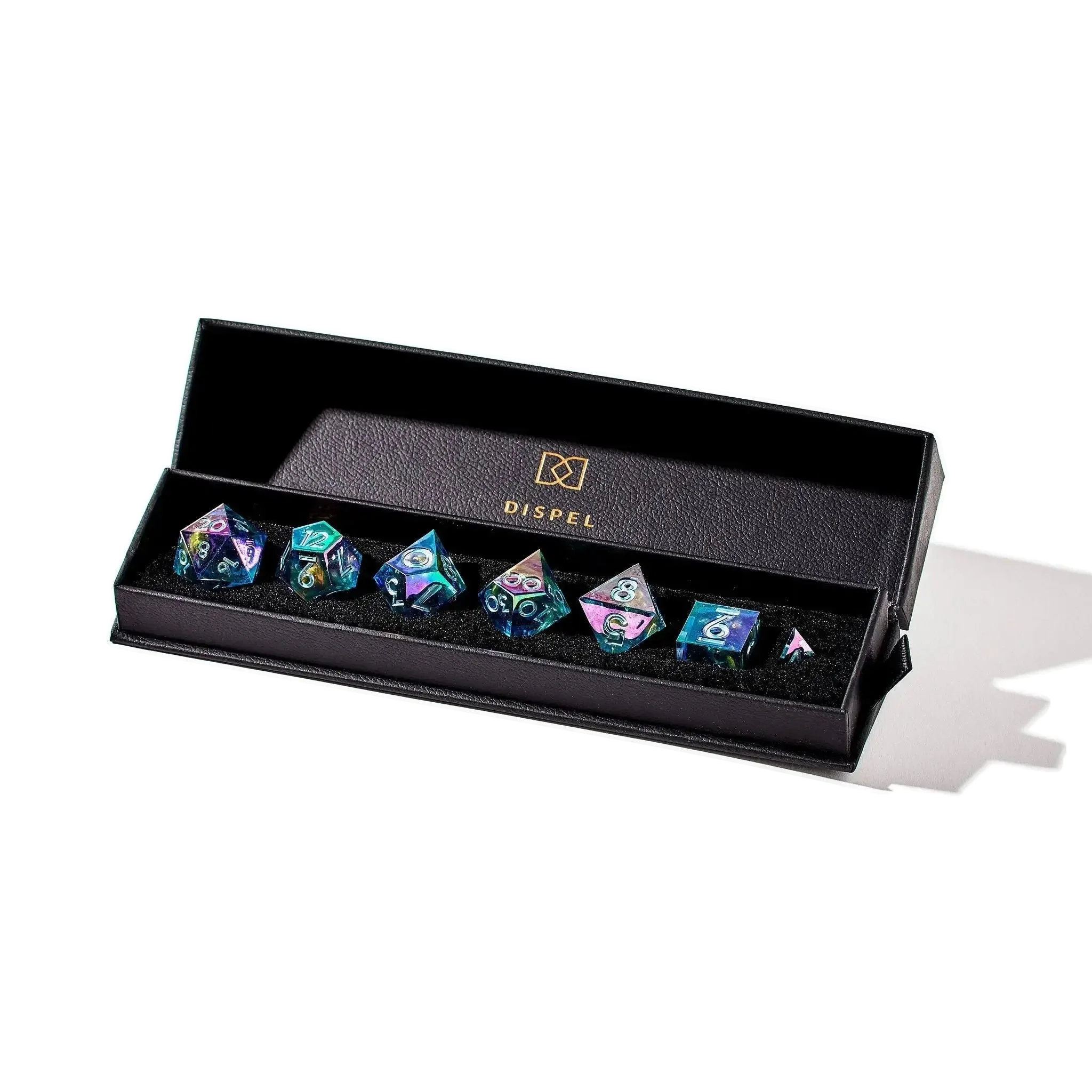 Siren's Tears 7-Piece Iridescent Dice Set - Dispel Dice - Premium DnD Dice & Accessories # #